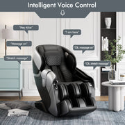 SL Track Full Body Zero Gravity Massage Chair with Voice Control Heat Foot Roller